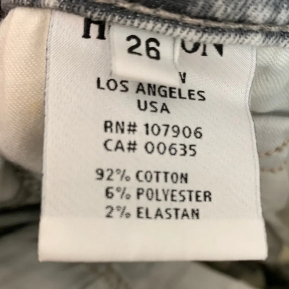 Hudson Distressed Acid Wash Mid Rise Nico Denim NWT - Picture 6 of 8